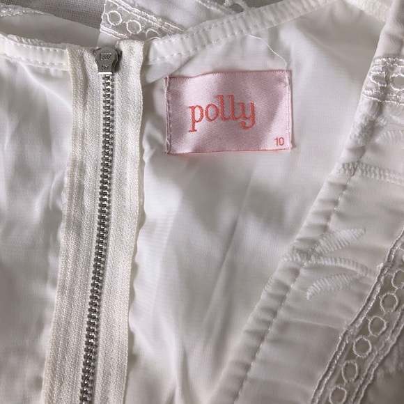 Polly Floral Embroidered V-Neck Gathered Waist Romper - Picture 15 of 15